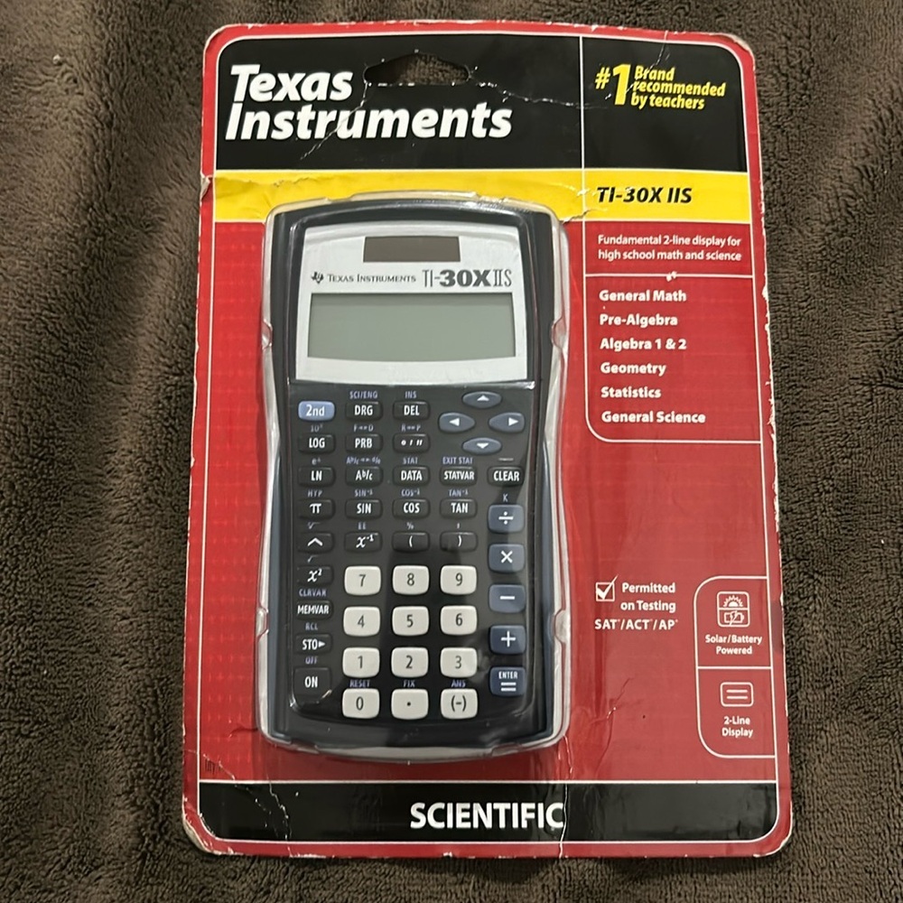 Texas Instruments TI-30X IIS Scientific Calculator Two Line Cover New